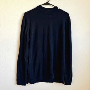Mario’s 100% virgin wool black knit sweater size large